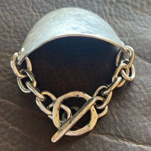 Yeats & Gomm Design, custom build vintage spoon bracelet and toggle clasp.